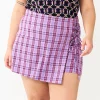 Juniors' Plus Size SO® Plaid Lace-Up Skort 2 Juniors' Plus Size SO® Plaid Lace-Up Skort -Cheap SO Store 5579371