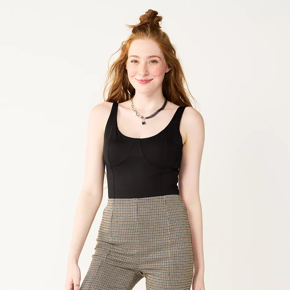 Juniors' SO® Bustier Seamed Bodysuit 4 Juniors' SO® Bustier Seamed Bodysuit - Image 2