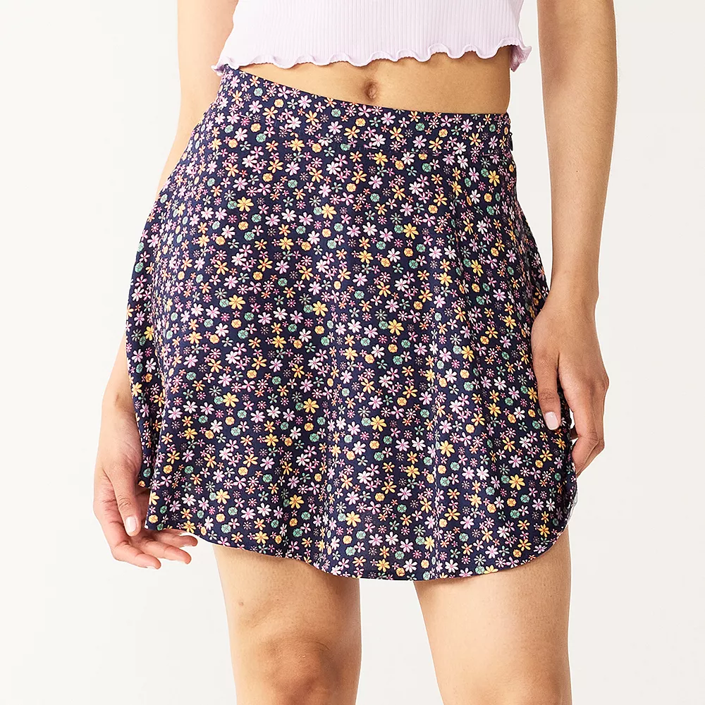 Juniors' SO® Skater Mini Skirt 4 Juniors' SO® Skater Mini Skirt - Image 2