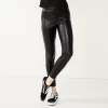 Juniors' SO® High-Rise Ponte Leggings -Cheap SO Store 5583885 Faux Leather