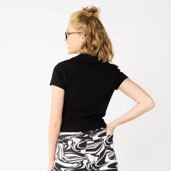 Juniors' SO® Ribbed Front Keyhole Top 7 Juniors' SO® Ribbed Front Keyhole Top -Cheap SO Store 5584263 ALT