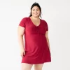 Juniors' Plus Size SO® Cinched Front Fit & Flare Peasant Dress