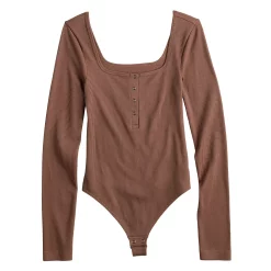 Juniors' SO® Button-Front Bodysuit -Cheap SO Store 5588890 ALT5