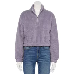 Juniors' SO® Sherpa Quarter-Zip Pullover 19 Juniors' SO® Sherpa Quarter-Zip Pullover -Cheap SO Store 5609880 Joey Purple