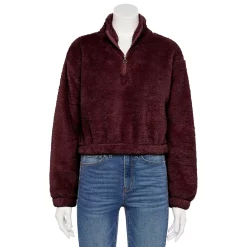 Juniors' SO® Sherpa Quarter-Zip Pullover 20 Juniors' SO® Sherpa Quarter-Zip Pullover -Cheap SO Store 5609880 Magma