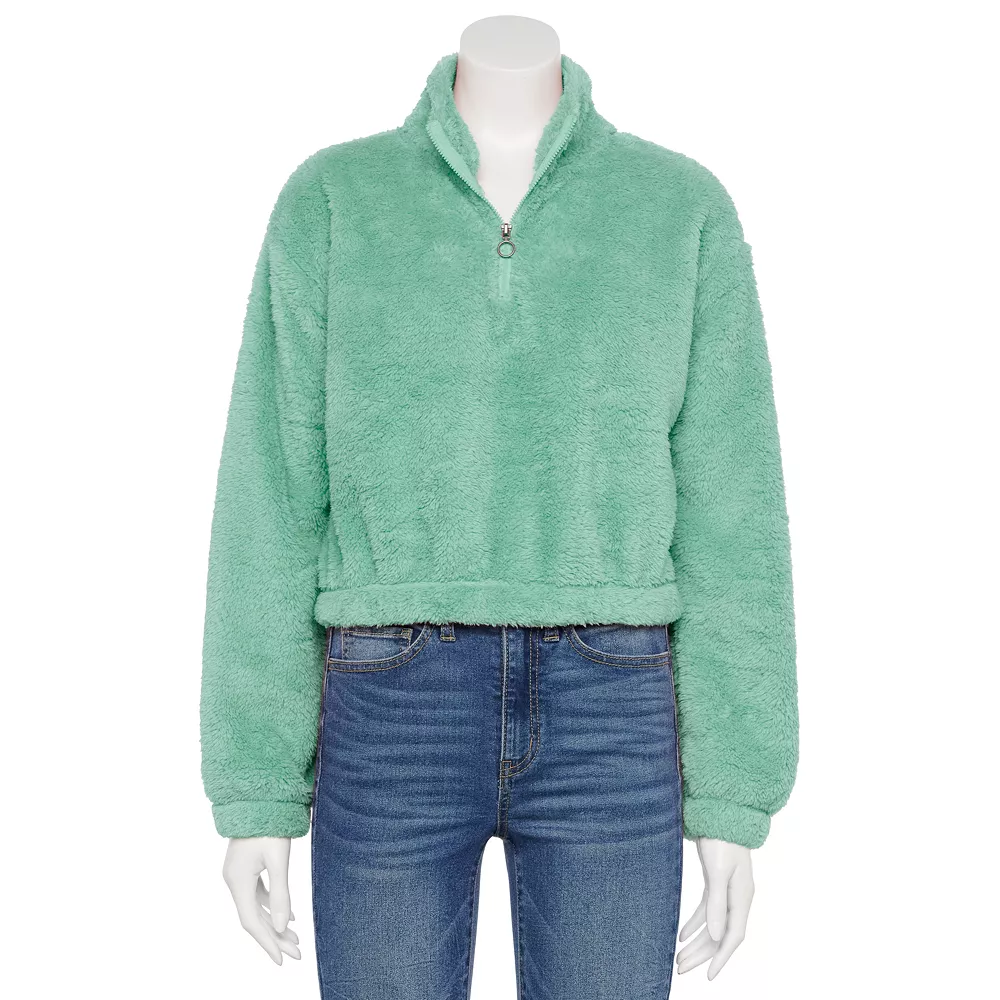 Juniors' SO® Sherpa Quarter-Zip Pullover 6 Juniors' SO® Sherpa Quarter-Zip Pullover - Image 4