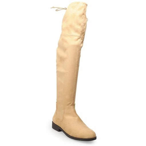 SO® English Muffin Women's Thigh-High Boots -Cheap SO Store 5625785 Tan