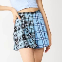 Juniors' SO® Pleated High-Rise Mini Skirt 23 Juniors' SO® Pleated High-Rise Mini Skirt -Cheap SO Store 5636560 Blue Plaid
