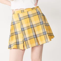 Juniors' SO® Pleated High-Rise Mini Skirt 24 Juniors' SO® Pleated High-Rise Mini Skirt -Cheap SO Store 5636560 Gold Navy Plaid