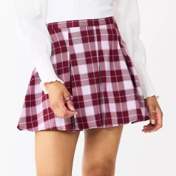 Juniors' SO® Pleated High-Rise Mini Skirt