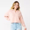 Juniors' SO® Polo Pullover Sweater -Cheap SO Store 5653489 Pink Lychee