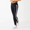Juniors' SO® High-Rise Crossover Sporty Leggings -Cheap SO Store 5662893 Black Side Stripe