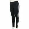 Juniors' Plus Size SO® Crossover High-Rise Sporty Leggings -Cheap SO Store 5664663 Black Side Stripe