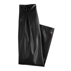 Juniors' SO® Faux-Leather Wide Leg Pants -Cheap SO Store 5696067 ALT5