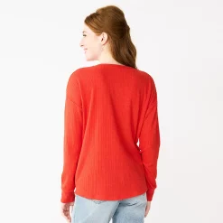 Juniors' SO® Ribbed Front Twist Top -Cheap SO Store 5736217 ALT