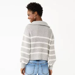 Juniors' SO® Quarter Zip Sweater -Cheap SO Store 5737299 ALT