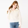 Juniors' SO® Quarter Zip Sweater 1 Juniors' SO® Quarter Zip Sweater -Cheap SO Store 5737299 Ivory Silk