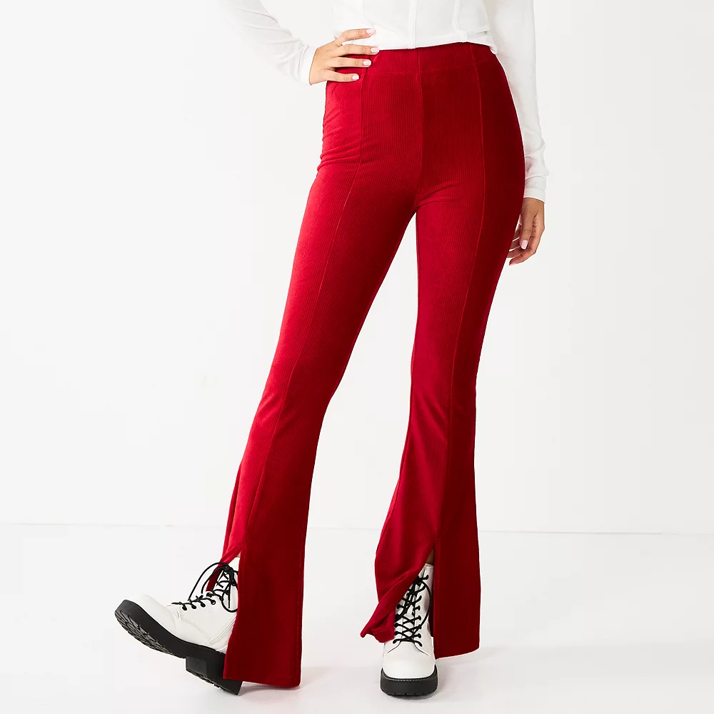 Juniors' SO® High-Rise Pull on Flare Pants 5 Juniors' SO® High-Rise Pull on Flare Pants - Image 3
