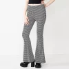 Juniors' SO® High-Rise Pull on Flare Pants 1 Juniors' SO® High-Rise Pull on Flare Pants -Cheap SO Store 6120605 Houndstooth